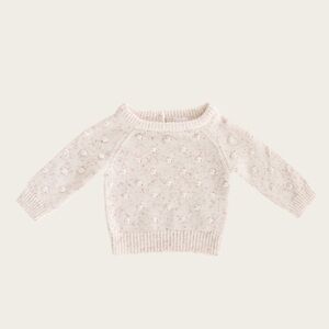 Jamie Kay Cotton Dotty Knit in Raspberry Fleck 6-12m $40